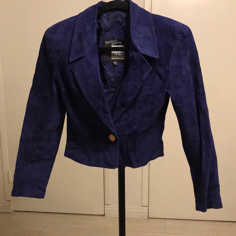 North Beach Leather Michael Hoban PURPLE SUEDE